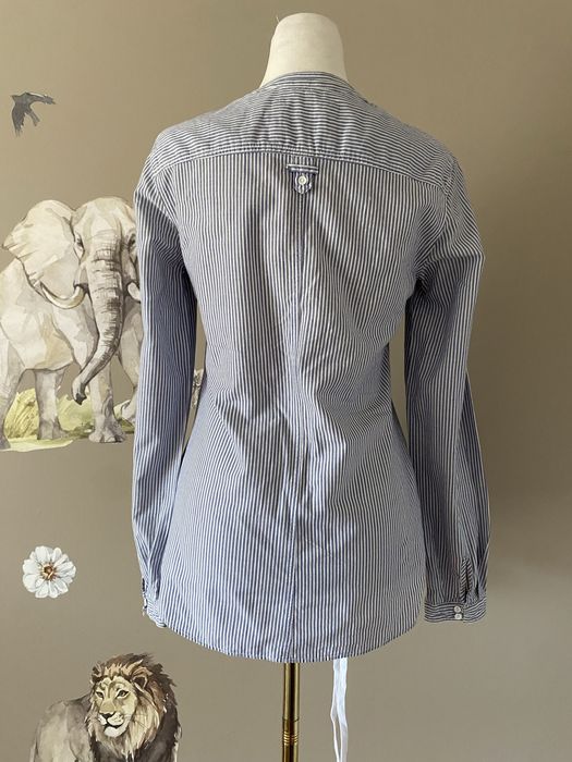 Elegancka nowa koszula bawełniana z lnem Massimo Dutti S/M