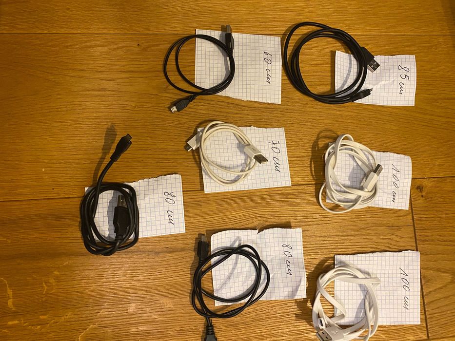 Kable do ładowarki Samsung i iPhone - okazja