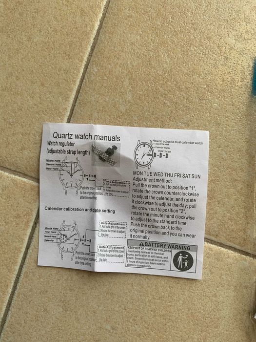 Relógio de quartzo redondo casual e elegante para homem - NOVO