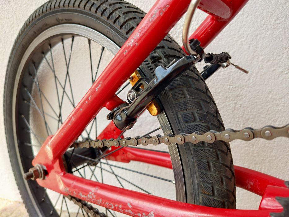 Bmx roda 20" pronta a andar, pneus óptimos