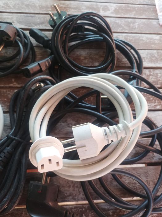 Pack 3 cabos de alimentação de 3 pinos