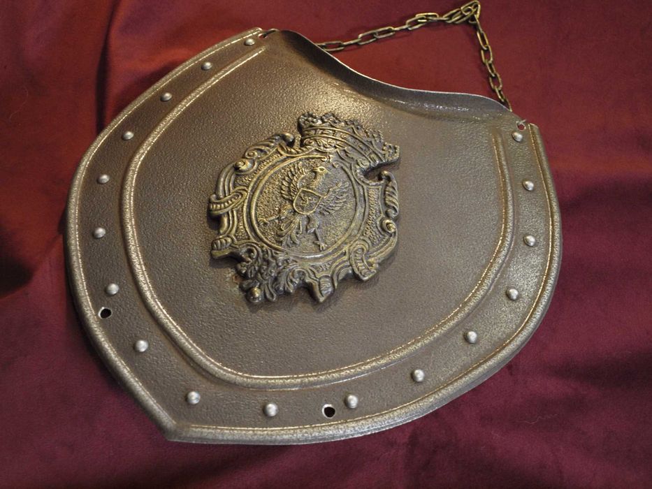 Ryngraf w stylu XVII-w. do szabel z herbem Radziwiłłów, blacha 200 lat