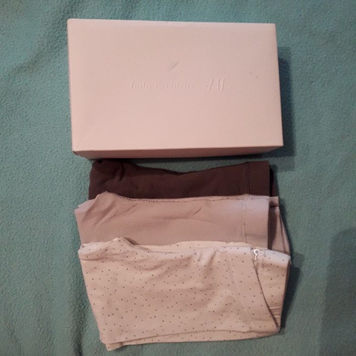 Leginsy H&M biobawelna roz 80 3-pak