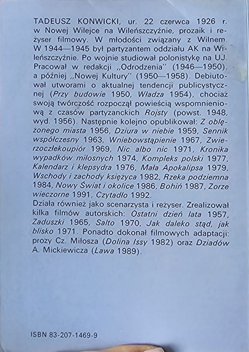 Sennik Współczesny Tadeusz Konwicki 293 str.