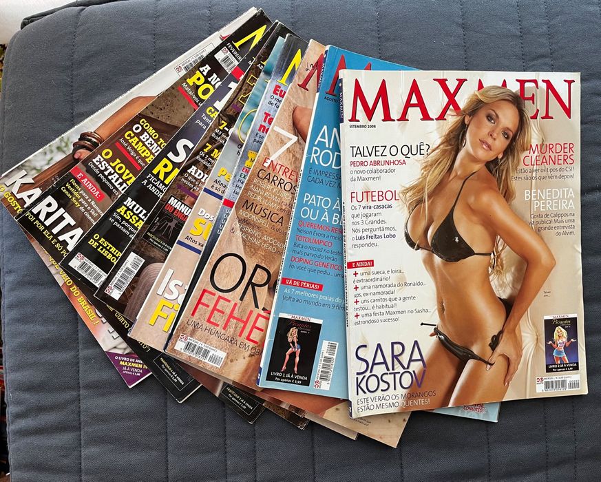 Lote de revistas MAXMEN em muito bom estado.