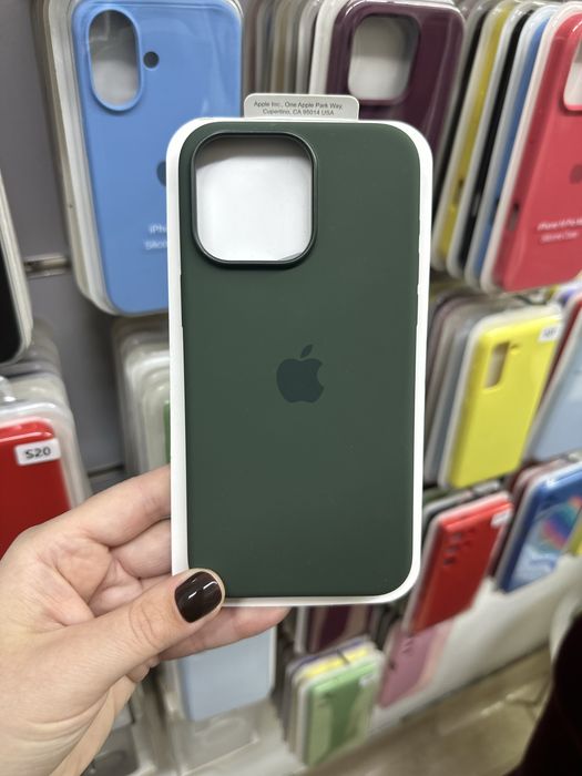 Силіконовий чохол на 15, 15 pro, 15 pro max з Magsafe, чехол на айфон