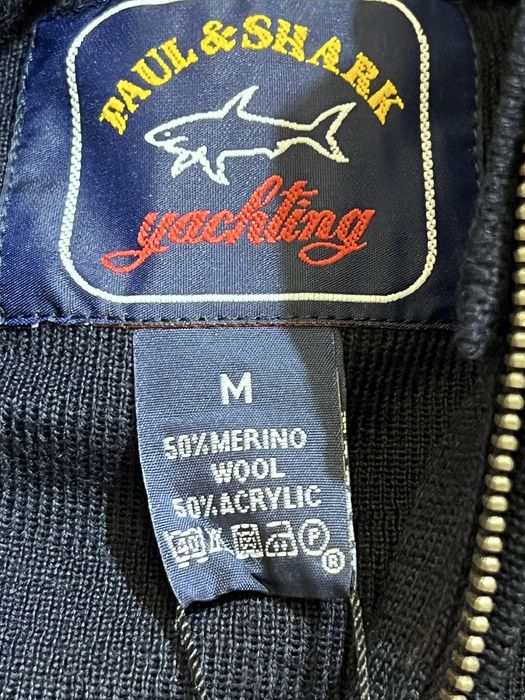 Casaco Paul & Shark Yachting Merino – Azul Marinho – Tamanho M (Novo)