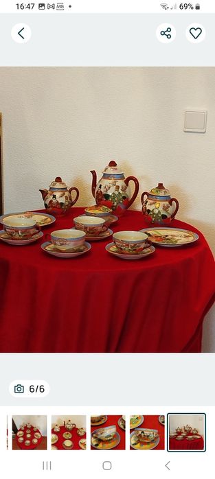 Serviço de Chá em Porcelana Japonês para 12 pessoas