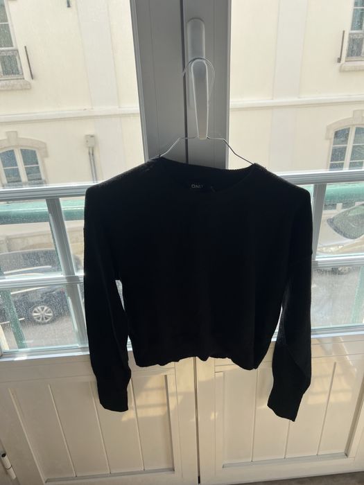 Camisola crop - Only - preta