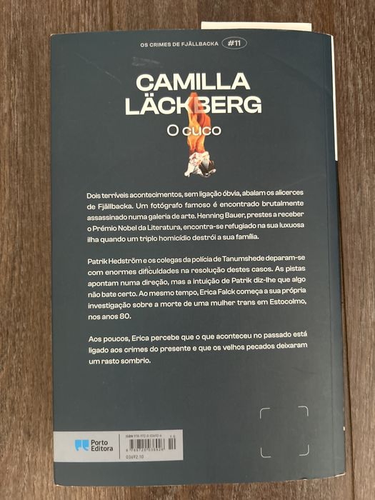 Livro “O cuco”, Camilla Läckberg - Thriller Policial