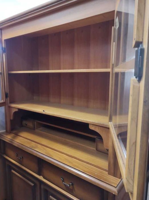 Kredens drewniany dębowy jasny dąb solidny holenderski FV DOWÓZ