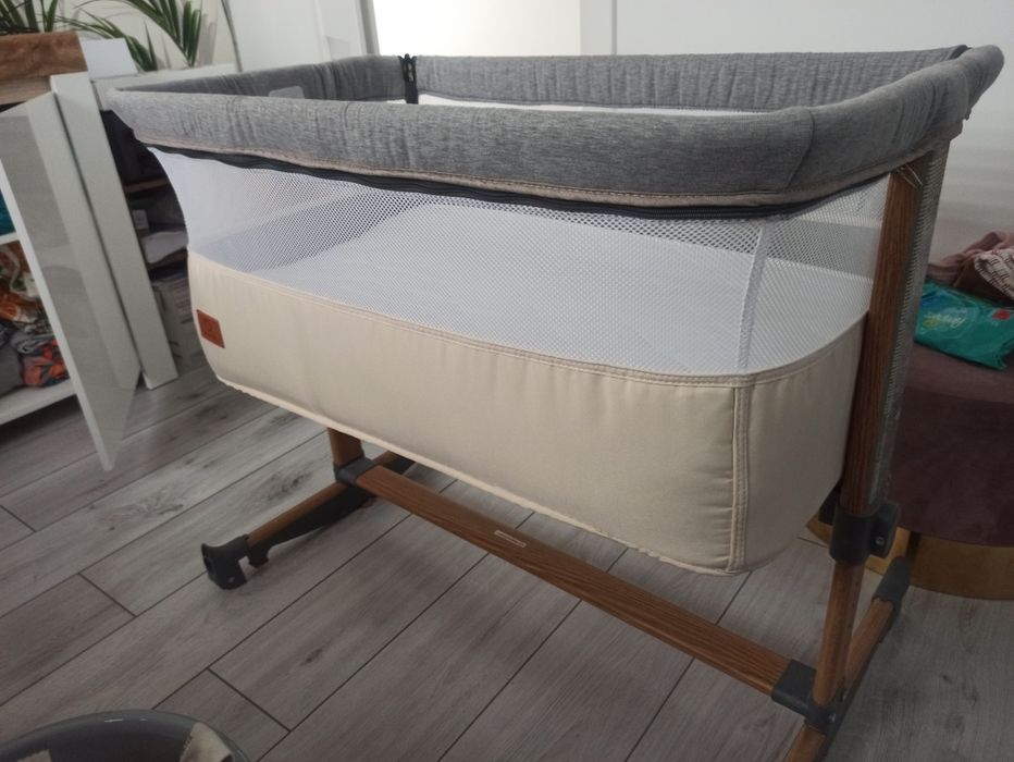 Łóżeczko dostawne Lionelo + materac | stan bardzo dobry