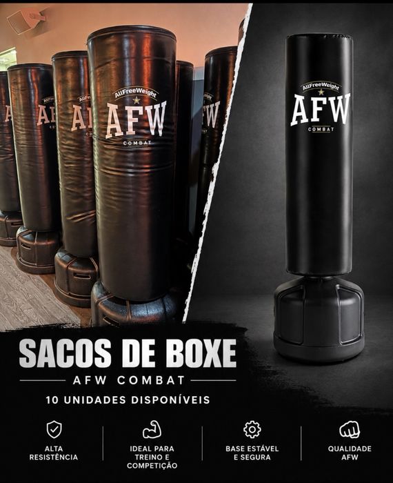 SACOS DE BOXE afw combat - semi-novos