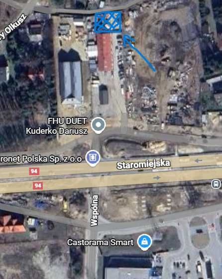 Wynajmę działkę (plac)pod parking lub skład możliwośc z biurem