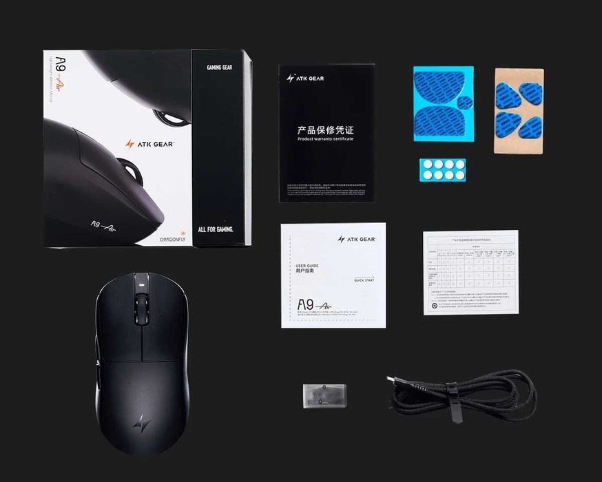 Ігрова миша ATK Dragonfly A9 Air (PAW3950 Ultra)  ATK A9 Air Доступна Покупка Частинами monobank