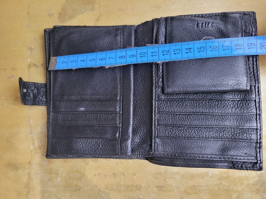 Кошелек мужской, портмоне кожа zilli, черный