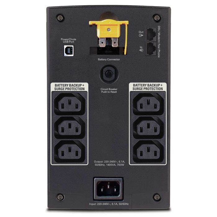 ДБЖ APC Back UPS 1400 безперебійник під акумулятор 12В потужність700Вт