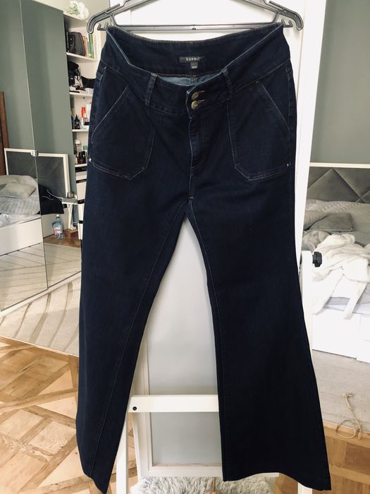 Джинси кльош Esprit Denim жіночі, розмір 31/32 (L/XL) темно-сині