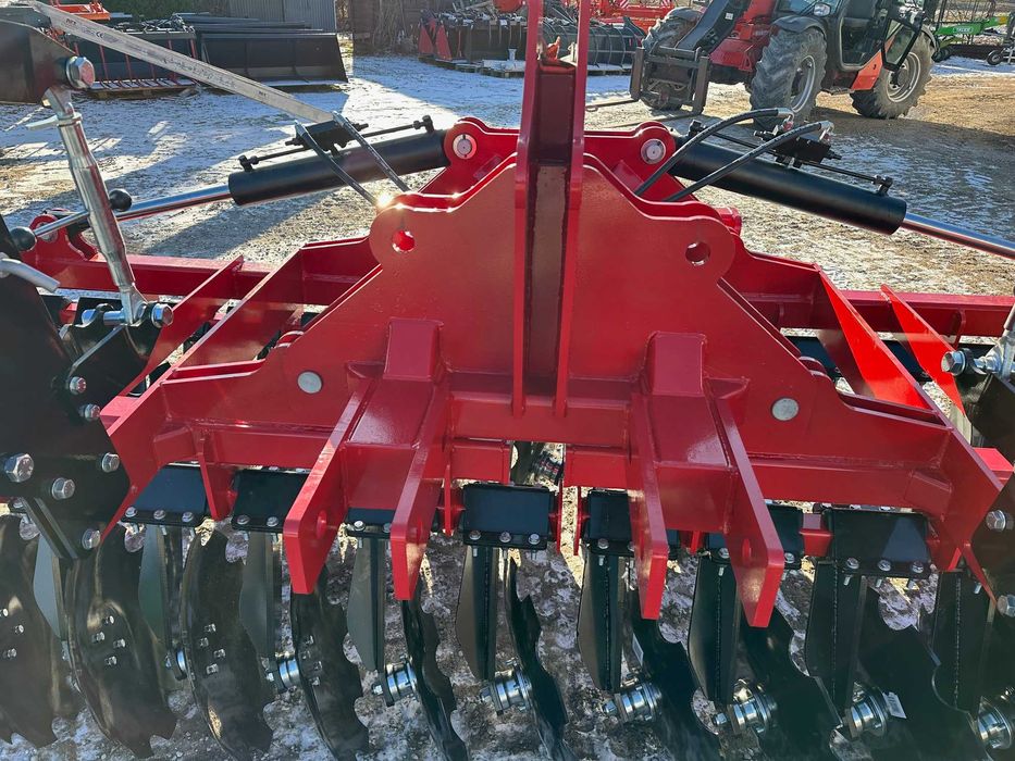 Brona talerzowa 4.0M Hydrauliczna Wał daszkowy Fi600mm JANPOL 5M 6M