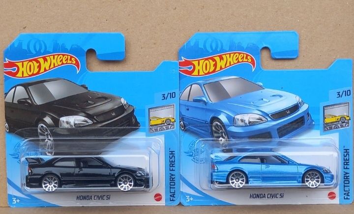 Conjunto 2 - honda civic si hot wheels