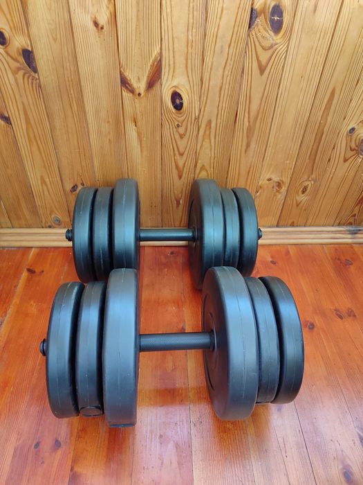 Гантелі 2 по 20 кг розбірні набірні композитні гантели 20 кг разборные ...