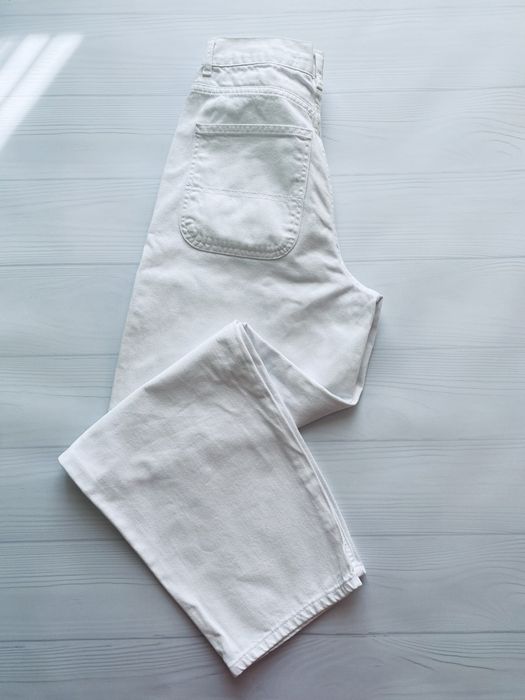 Білі джинси its basic білі baggy skater скейтер 36 S широкі беггі