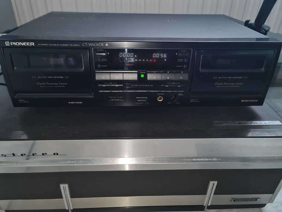 Magnetofon kasetowy Pioneer CT-W606DR (po przeglądzie i kalibracji)