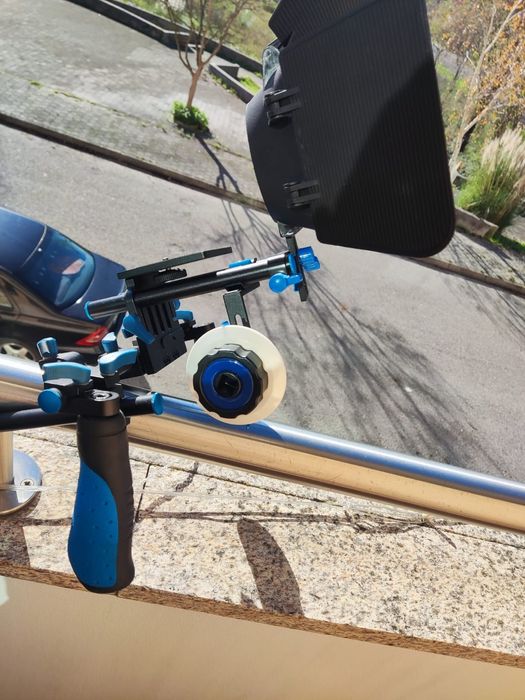 DSLR rig set com fallow focus