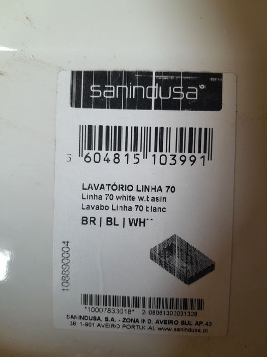 Lavatorio de pousar