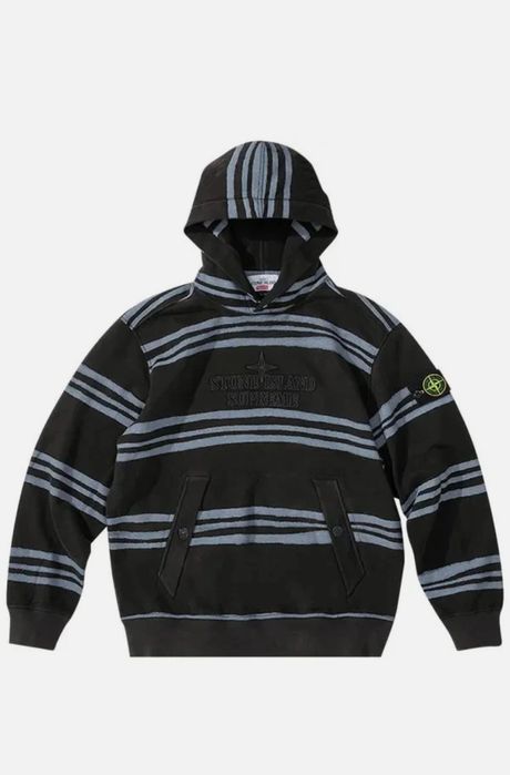 Худі stone island x supreme