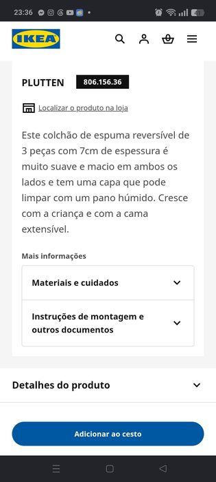 Cama IKEA BUSUNGE criança