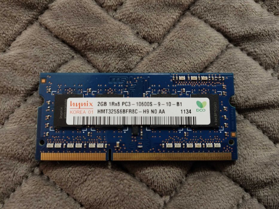 Модуль памяти SODIMM HYNIX 2GB 1Rx8 PC3-10600S-9-10-B1 DDR3 1333Mhz