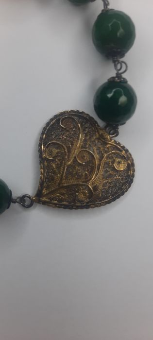 Pulseira prata símbolo Viana com pedras