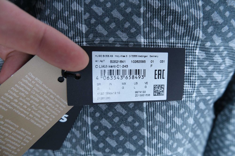 Hugo Boss c-liam kent c1 męska koszula r L nowa