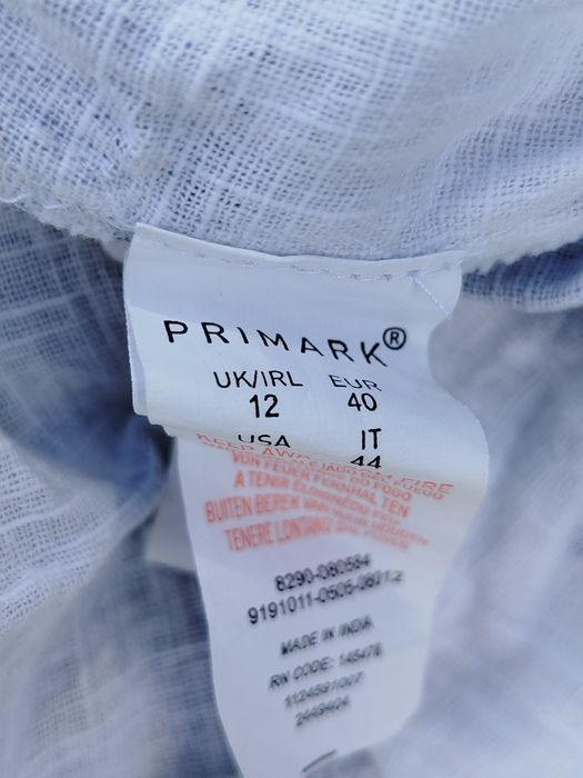 Biała spódnica midi z asymetrycznym dołem Primark 40 L