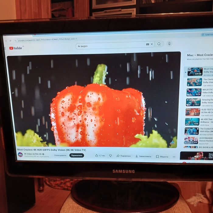 Телевізор монітор до ПК + HDMI кабель