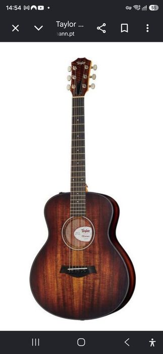 Guitarra taylor gs mine koa plus