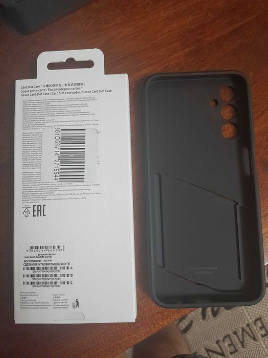 Продам чехол накладка Samsung A14 Galaxy A146 Card Slot Case Black