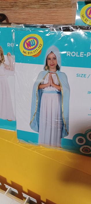 Strój Aniołek że skrzydłami 130/140 cm nowy