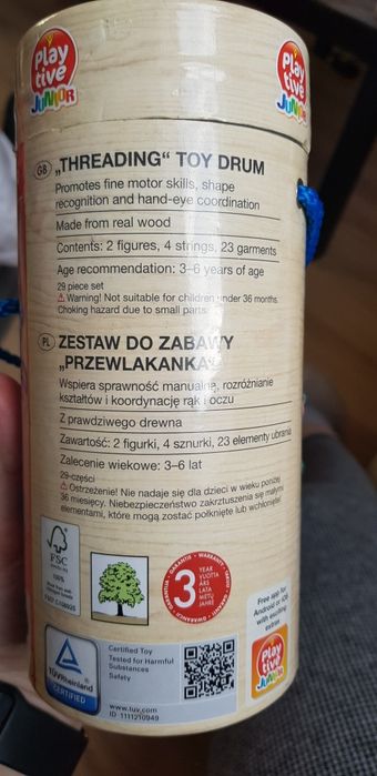 Przeplatanka drewniana, zabawja kreatywna