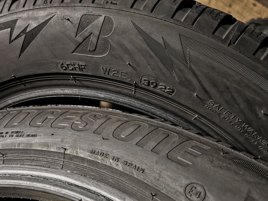 Зимові 205/55r17 Bridgestone | 2022 | 7.5mm | Spain | Преміум шини