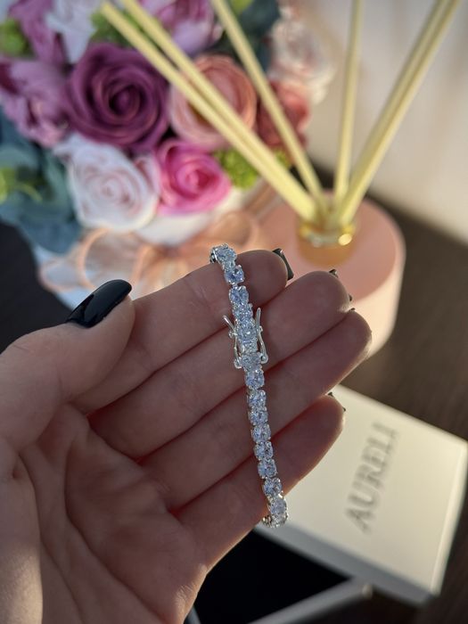 Теннисный  браслет с цирконами