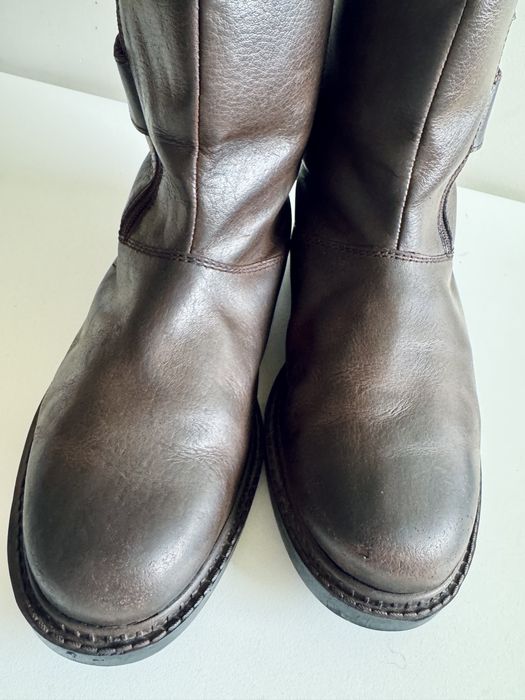 Męskie botki/kozaki skórzane 42 – ocieplane, antypoślizgowe