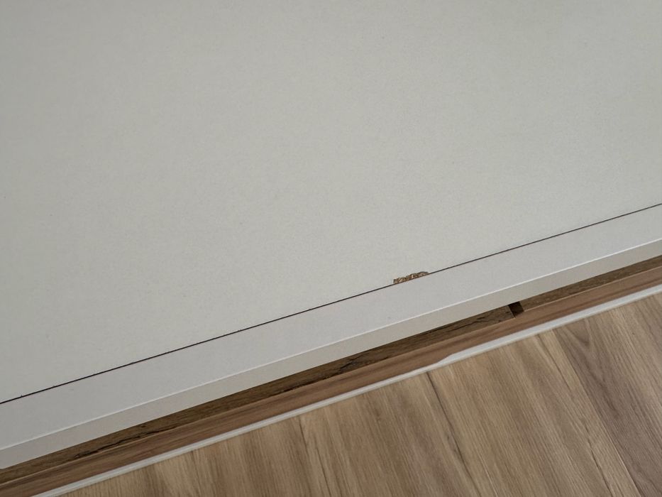 Movel de Tv  branco e carvalho rustico