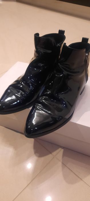 Botki włoskie skórzane