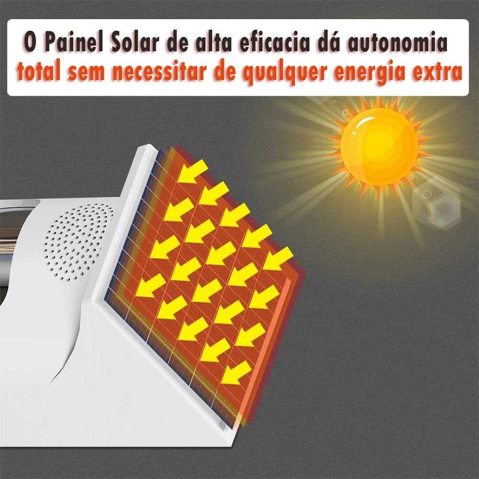Detector movimento Inteligente exterior Solar e wi-fi PIR8700JHDL99DJ9