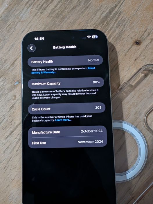iPhone 16 Pro Max 256GB + ładowarka | Bateria 96% | Stan Idealny