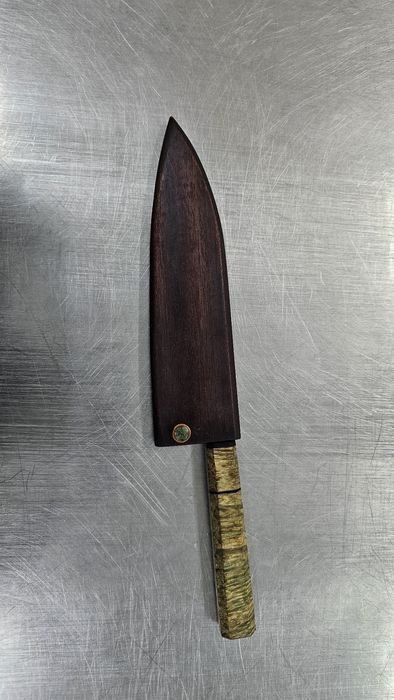 Faca chef em aço carbono