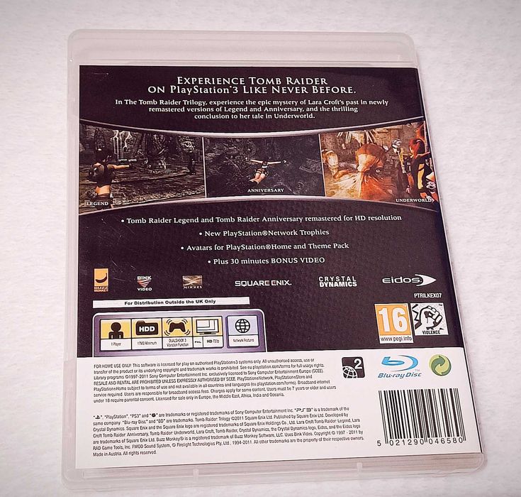 Tomb Raider Trilogy Classics HD PS3