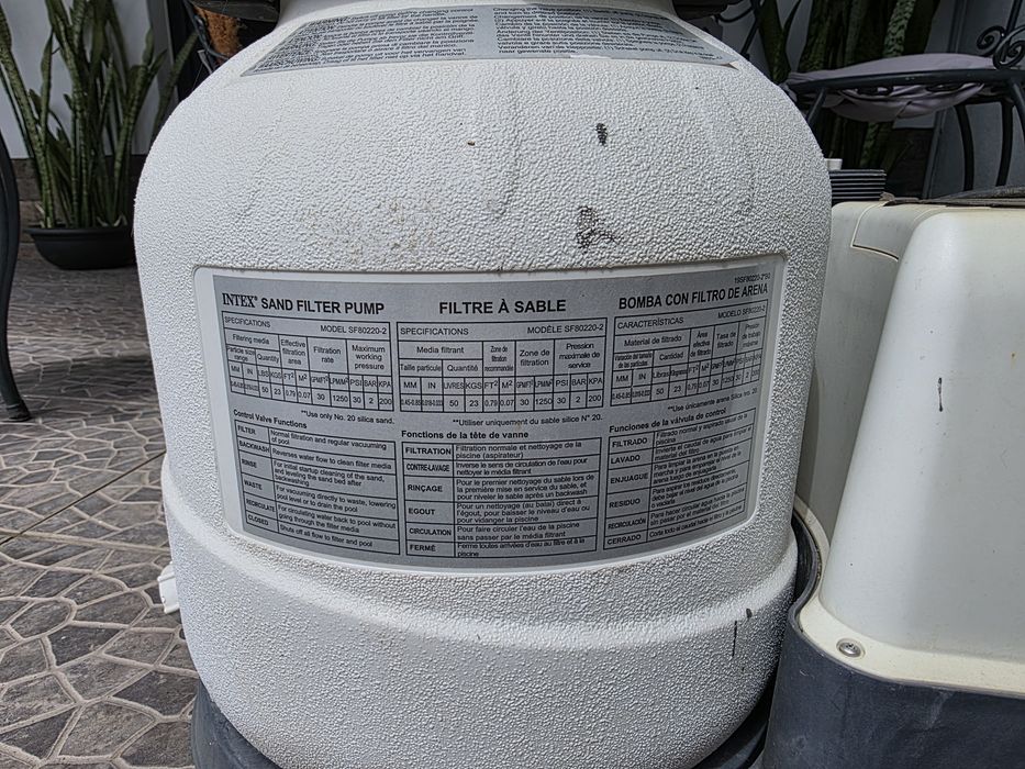 Bomba de filtro de areia Intex